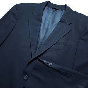 Hugo Boss Blazer Men 40R Black Alann Grant Virgin Wool Blend 2-Button Jacket